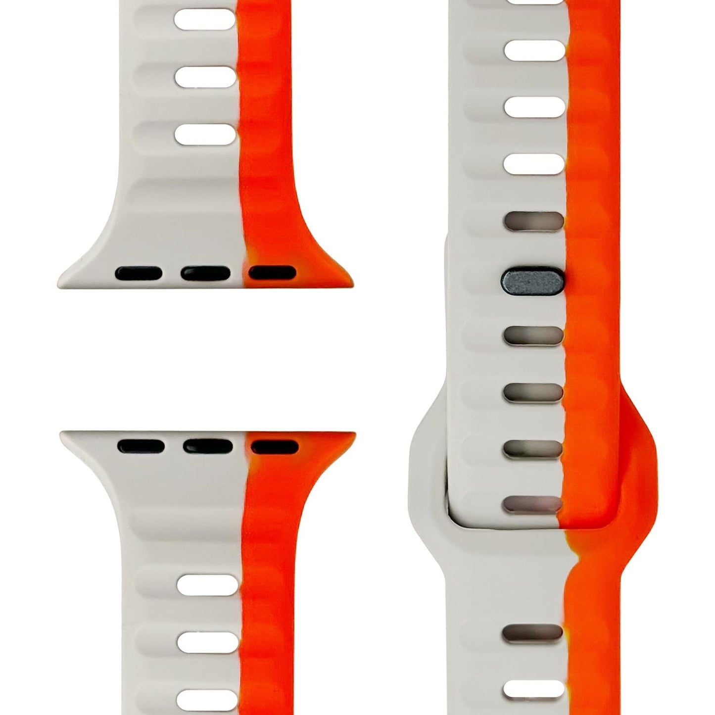 NALIA Motion Silikon Armband kompatibel mit Apple Watch Armband iWatch Series SE/10/9/8/7/6/5/4/3/2/1, 38/40/41/42mm, Ersatzarmband Soft Sportarmband mit Steck-Pin Verschluss