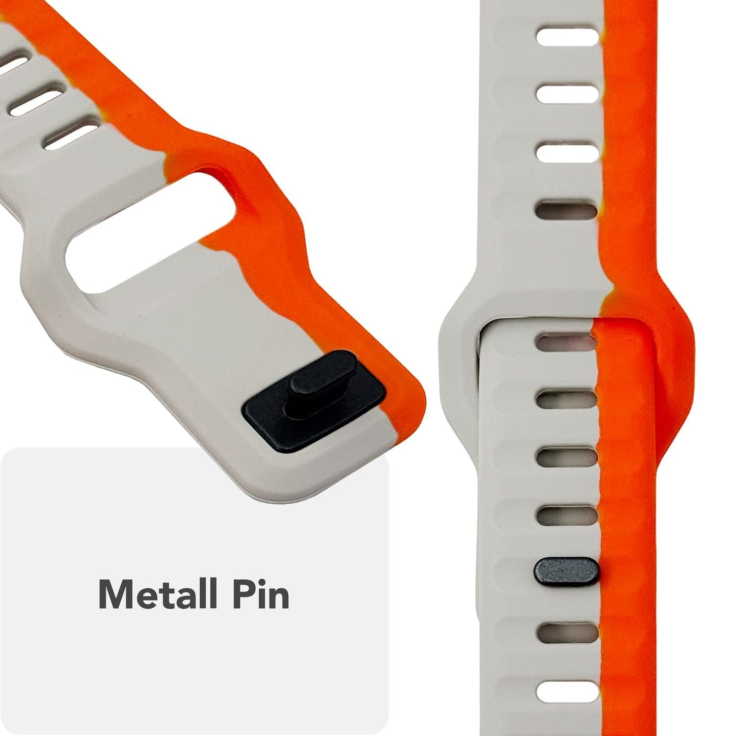 NALIA Motion Silikon Armband kompatibel mit Apple Watch Armband iWatch Series SE/10/9/8/7/6/5/4/3/2/1, 38/40/41/42mm, Ersatzarmband Soft Sportarmband mit Steck-Pin Verschluss