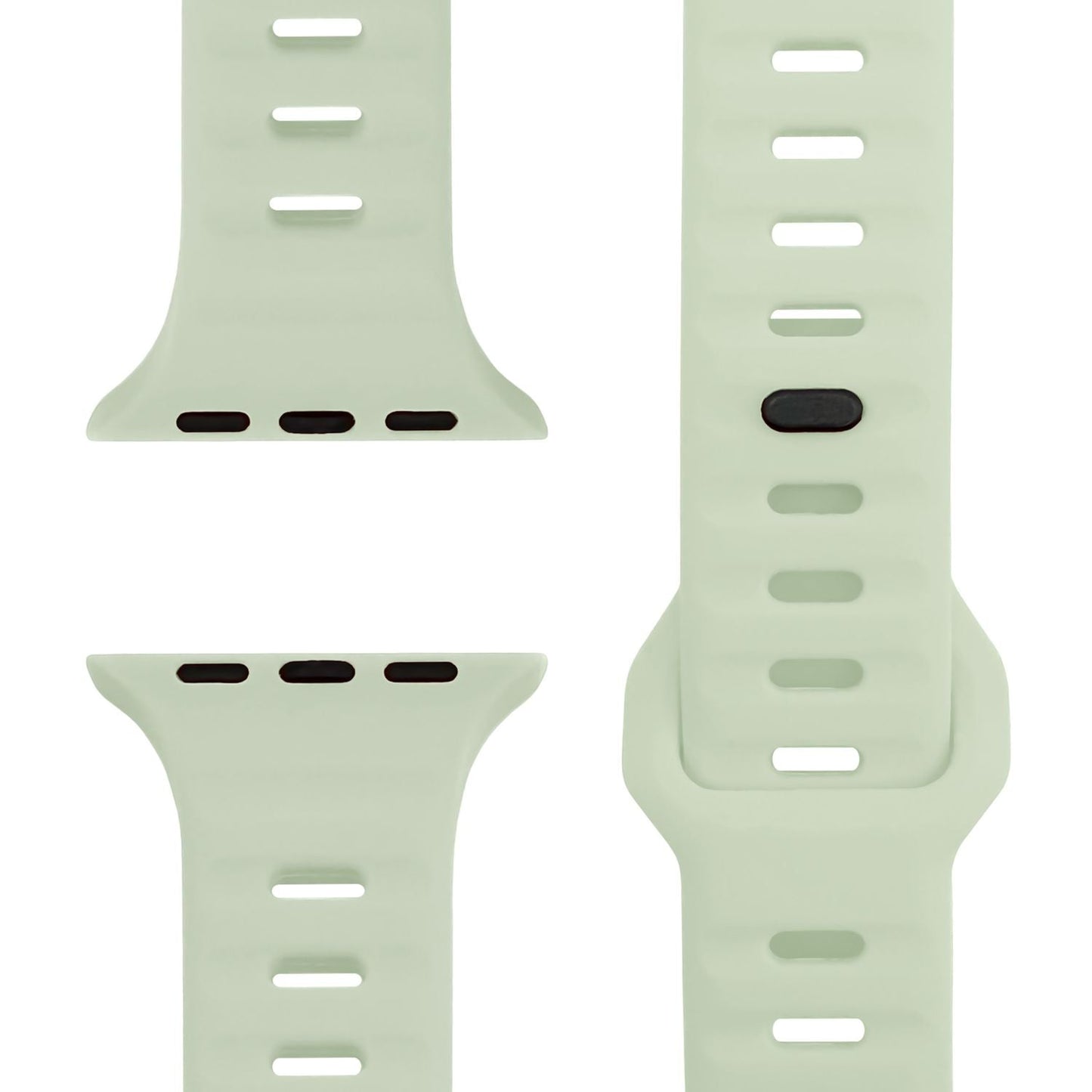 NALIA Motion Silikon Armband kompatibel mit Apple Watch Armband iWatch Series SE/10/9/8/7/6/5/4/3/2/1, 38/40/41/42mm, Ersatzarmband Soft Sportarmband mit Steck-Pin Verschluss