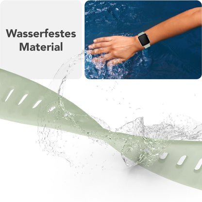 NALIA Motion Silikon Armband kompatibel mit Apple Watch Armband iWatch Series SE/10/9/8/7/6/5/4/3/2/1, 38/40/41/42mm, Ersatzarmband Soft Sportarmband mit Steck-Pin Verschluss