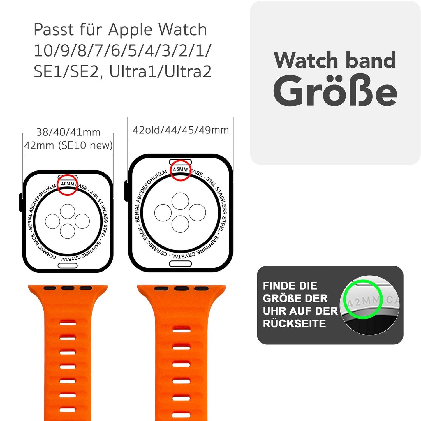 NALIA Motion Silikon Armband kompatibel mit Apple Watch Armband iWatch Series SE/10/9/8/7/6/5/4/3/2/1, 38/40/41/42mm, Ersatzarmband Soft Sportarmband mit Steck-Pin Verschluss