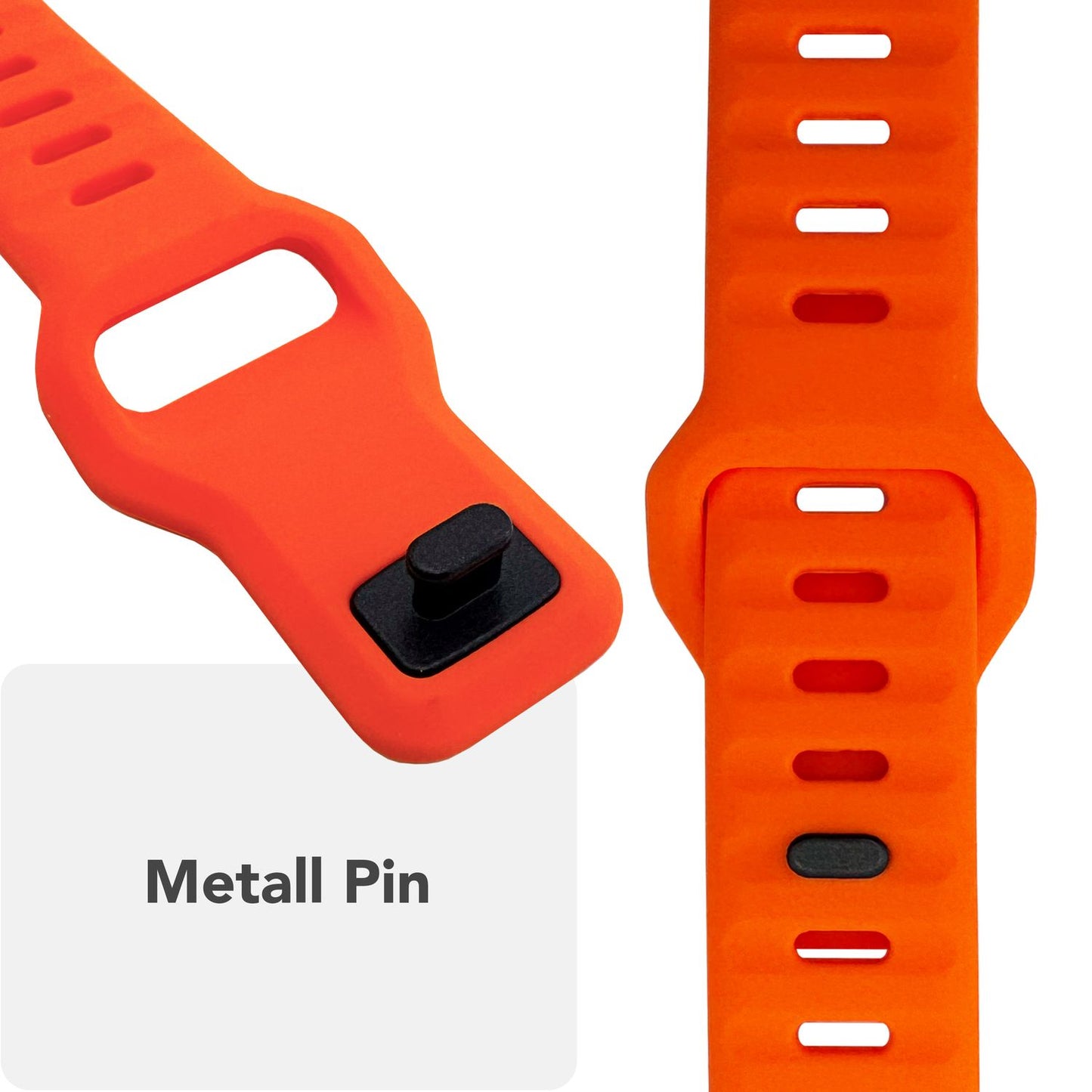 NALIA Motion Silikon Armband kompatibel mit Apple Watch Armband iWatch Series SE/10/9/8/7/6/5/4/3/2/1, 38/40/41/42mm, Ersatzarmband Soft Sportarmband mit Steck-Pin Verschluss