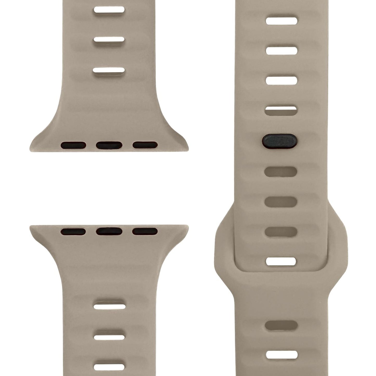NALIA Motion Silikon Armband kompatibel mit Apple Watch Armband iWatch Series SE/10/9/8/7/6/5/4/3/2/1, 38/40/41/42mm, Ersatzarmband Soft Sportarmband mit Steck-Pin Verschluss