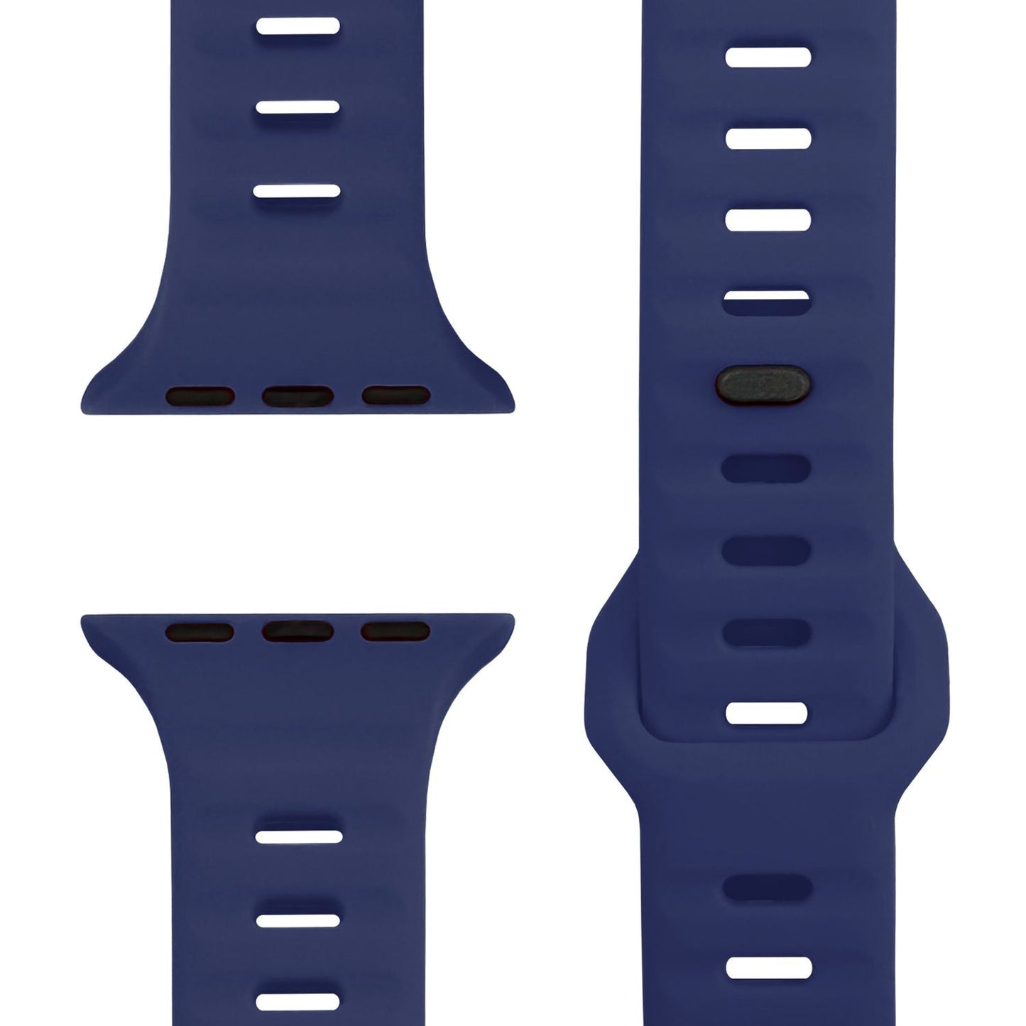 NALIA Motion Silikon Armband kompatibel mit Apple Watch Armband iWatch Series SE/10/9/8/7/6/5/4/3/2/1, 38/40/41/42mm, Ersatzarmband Soft Sportarmband mit Steck-Pin Verschluss