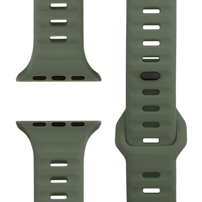 NALIA Motion Silikon Armband kompatibel mit Apple Watch Armband iWatch Series SE/10/9/8/7/6/5/4/3/2/1, 38/40/41/42mm, Ersatzarmband Soft Sportarmband mit Steck-Pin Verschluss
