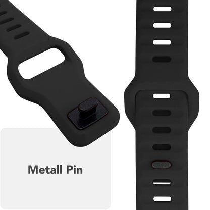 NALIA Motion Silikon Armband kompatibel mit Apple Watch Armband iWatch Series SE/10/9/8/7/6/5/4/3/2/1, 38/40/41/42mm, Ersatzarmband Soft Sportarmband mit Steck-Pin Verschluss