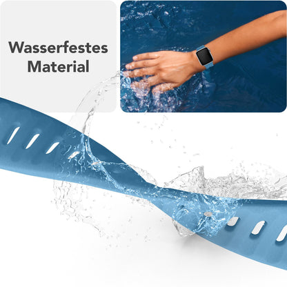 NALIA Motion Silikon Armband kompatibel mit Apple Watch Armband iWatch Series Ultra/SE 10 9 8 7 6 5 4 3 2 1, 42/44/45/46/49mm, Ersatzarmband Sportarmband Steck-Pin Verschluss
