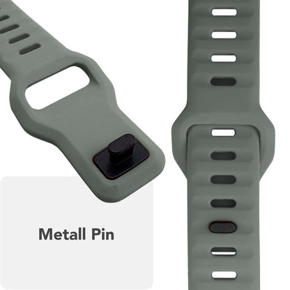 NALIA Motion Silikon Armband kompatibel mit Apple Watch Armband iWatch Series Ultra/SE 10 9 8 7 6 5 4 3 2 1, 42/44/45/46/49mm, Ersatzarmband Sportarmband Steck-Pin Verschluss