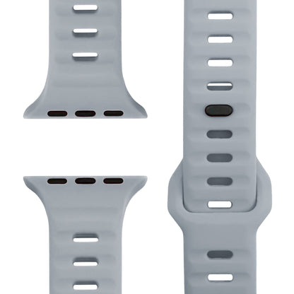 NALIA Motion Silikon Armband kompatibel mit Apple Watch Armband iWatch Series Ultra/SE 10 9 8 7 6 5 4 3 2 1, 42/44/45/46/49mm, Ersatzarmband Sportarmband Steck-Pin Verschluss