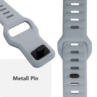 NALIA Motion Silikon Armband kompatibel mit Apple Watch Armband iWatch Series Ultra/SE 10 9 8 7 6 5 4 3 2 1, 42/44/45/46/49mm, Ersatzarmband Sportarmband Steck-Pin Verschluss