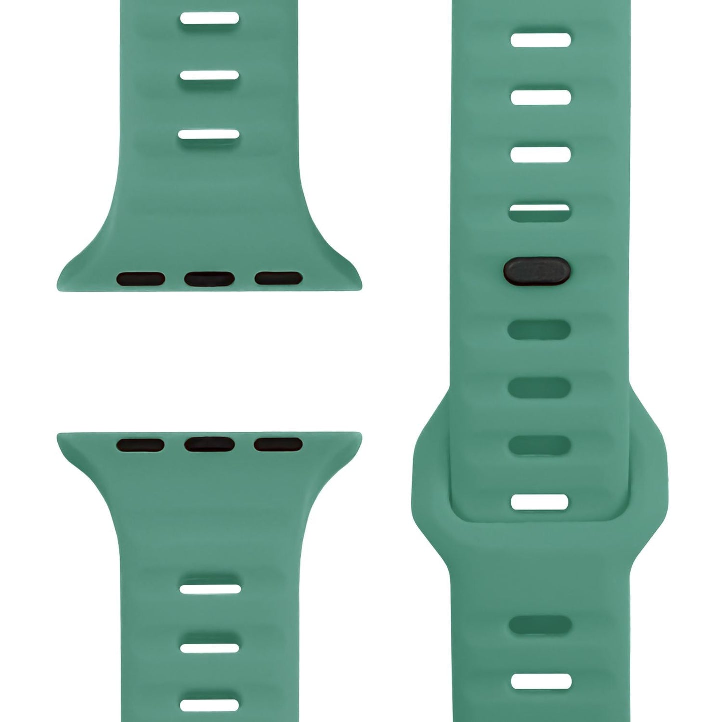 NALIA Motion Silikon Armband kompatibel mit Apple Watch Armband iWatch Series Ultra/SE 10 9 8 7 6 5 4 3 2 1, 42/44/45/46/49mm, Ersatzarmband Sportarmband Steck-Pin Verschluss