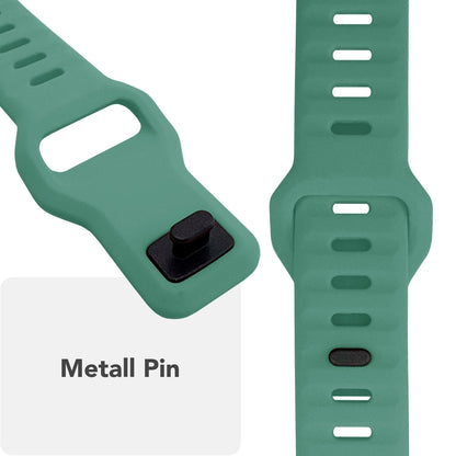 NALIA Motion Silikon Armband kompatibel mit Apple Watch Armband iWatch Series Ultra/SE 10 9 8 7 6 5 4 3 2 1, 42/44/45/46/49mm, Ersatzarmband Sportarmband Steck-Pin Verschluss