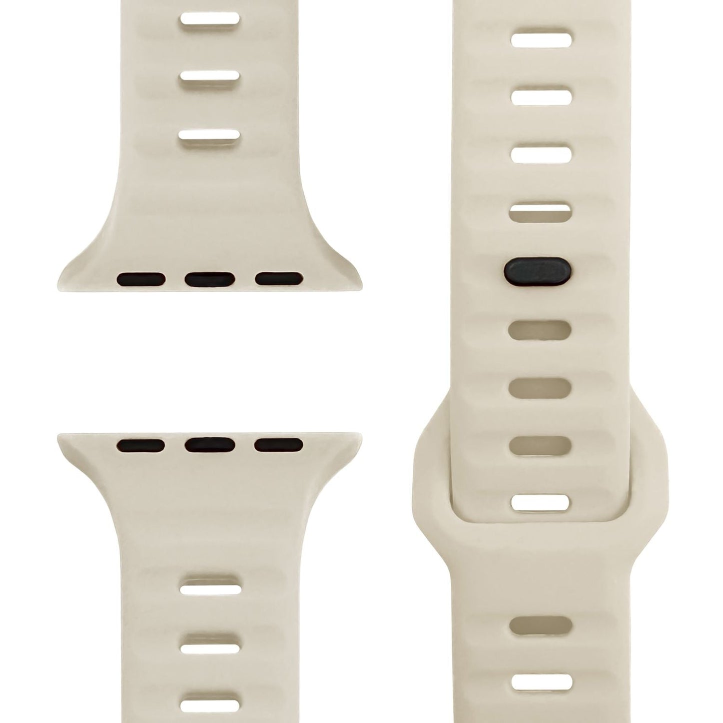 NALIA Motion Silikon Armband kompatibel mit Apple Watch Armband iWatch Series Ultra/SE 10 9 8 7 6 5 4 3 2 1, 42/44/45/46/49mm, Ersatzarmband Sportarmband Steck-Pin Verschluss