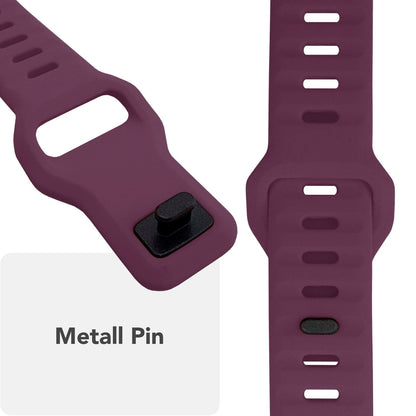 NALIA Motion Silikon Armband kompatibel mit Apple Watch Armband iWatch Series Ultra/SE 10 9 8 7 6 5 4 3 2 1, 42/44/45/46/49mm, Ersatzarmband Sportarmband Steck-Pin Verschluss
