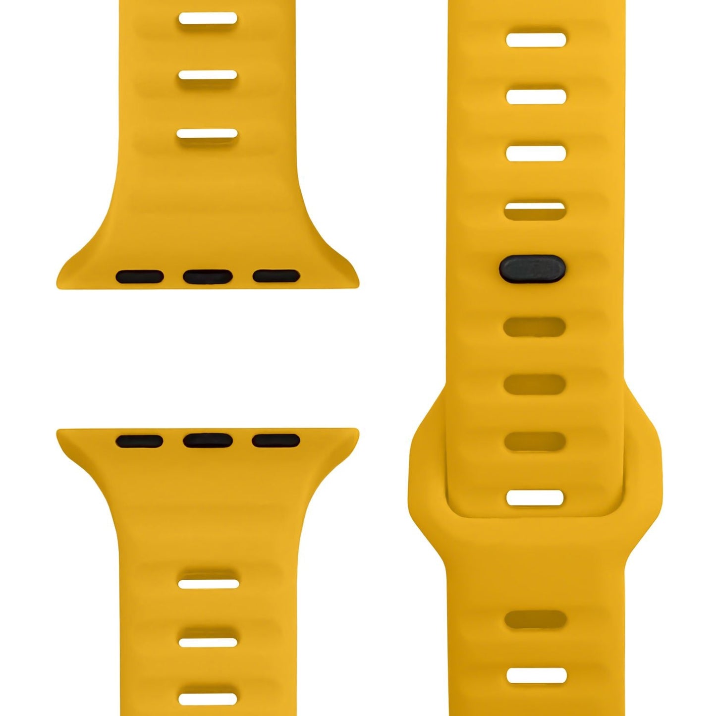 NALIA Motion Silikon Armband kompatibel mit Apple Watch Armband iWatch Series Ultra/SE 10 9 8 7 6 5 4 3 2 1, 42/44/45/46/49mm, Ersatzarmband Sportarmband Steck-Pin Verschluss