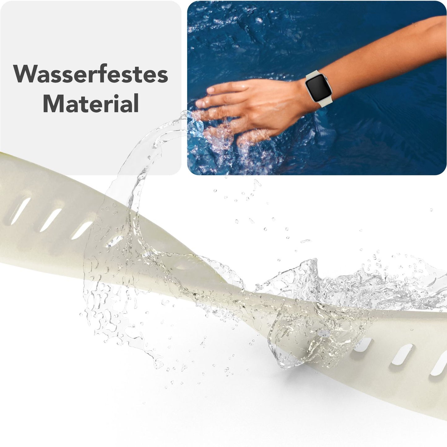 NALIA Motion Silikon Armband kompatibel mit Apple Watch Armband iWatch Series Ultra/SE 10 9 8 7 6 5 4 3 2 1, 42/44/45/46/49mm, Ersatzarmband Sportarmband Steck-Pin Verschluss