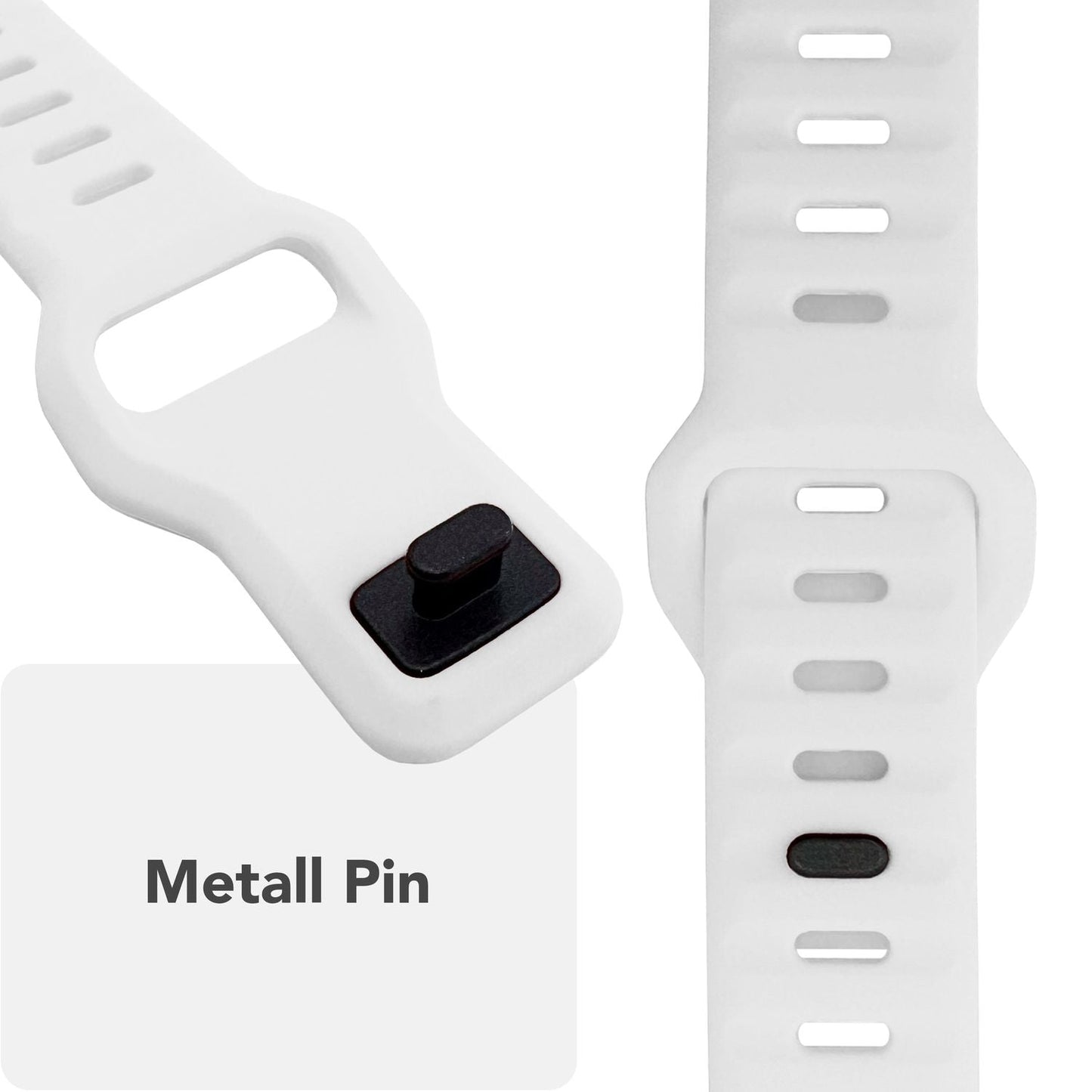 NALIA Motion Silikon Armband kompatibel mit Apple Watch Armband iWatch Series Ultra/SE 10 9 8 7 6 5 4 3 2 1, 42/44/45/46/49mm, Ersatzarmband Sportarmband Steck-Pin Verschluss