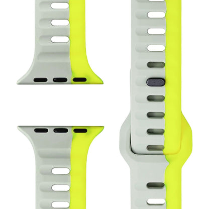 NALIA Motion Silikon Armband kompatibel mit Apple Watch Armband iWatch Series Ultra/SE 10 9 8 7 6 5 4 3 2 1, 42/44/45/46/49mm, Ersatzarmband Sportarmband Steck-Pin Verschluss