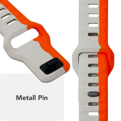 NALIA Motion Silikon Armband kompatibel mit Apple Watch Armband iWatch Series Ultra/SE 10 9 8 7 6 5 4 3 2 1, 42/44/45/46/49mm, Ersatzarmband Sportarmband Steck-Pin Verschluss