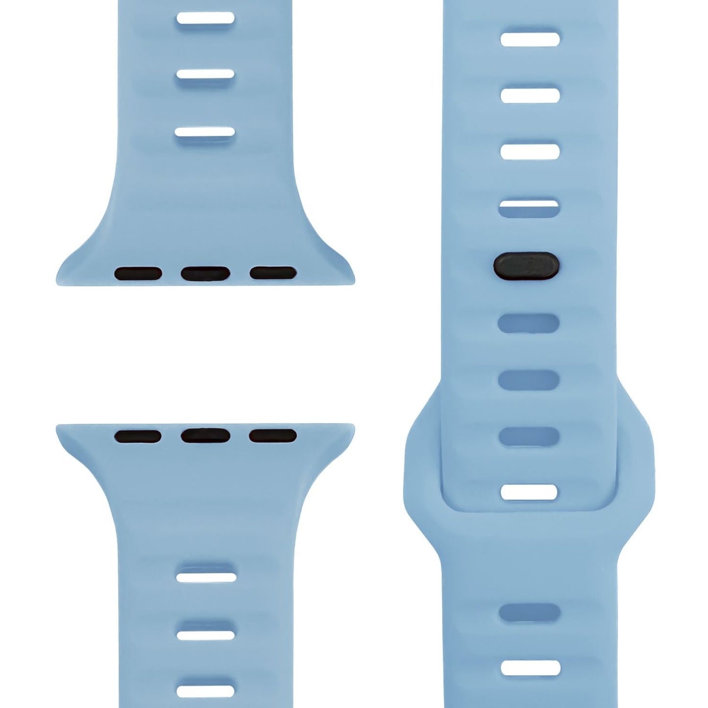 NALIA Motion Silikon Armband kompatibel mit Apple Watch Armband iWatch Series Ultra/SE 10 9 8 7 6 5 4 3 2 1, 42/44/45/46/49mm, Ersatzarmband Sportarmband Steck-Pin Verschluss
