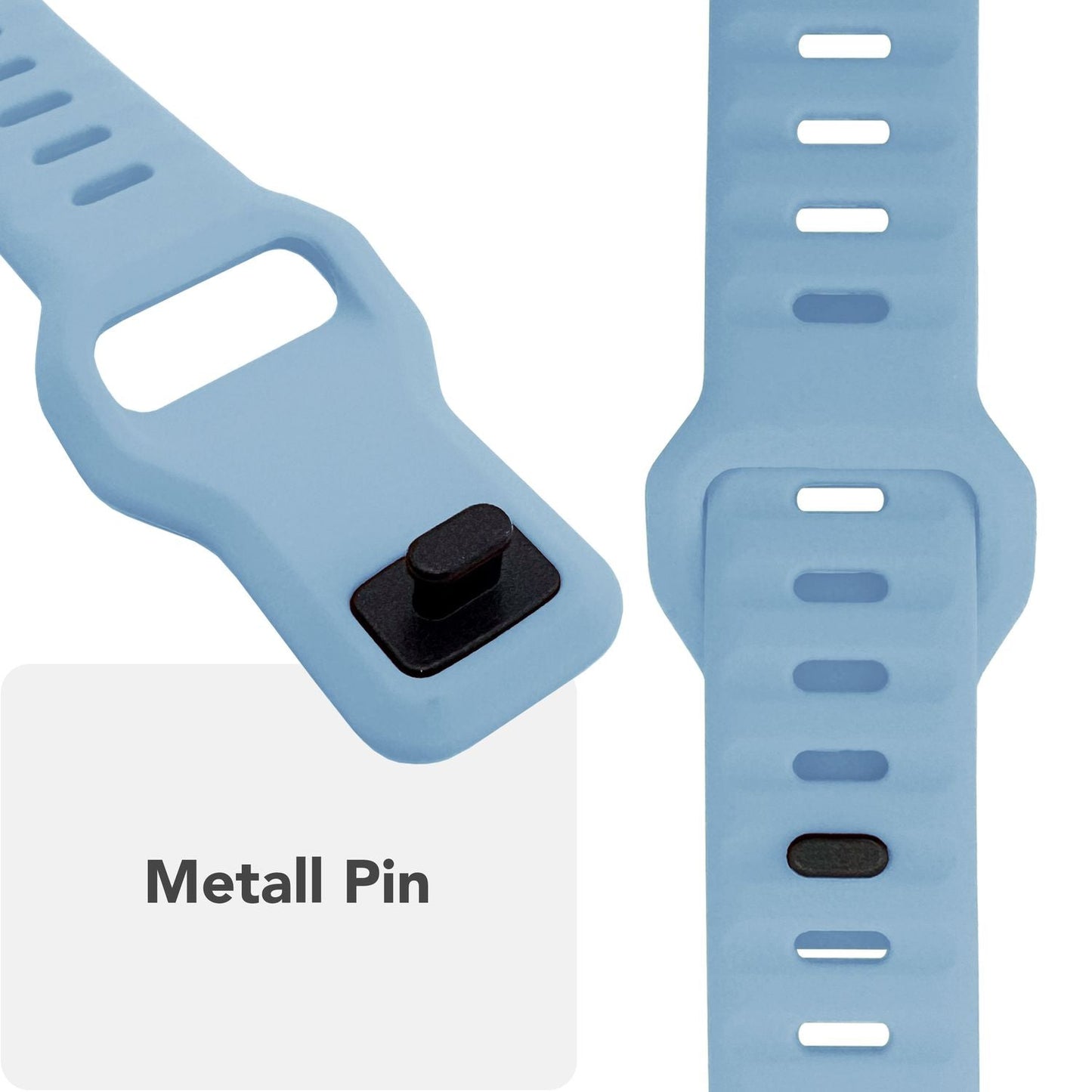 NALIA Motion Silikon Armband kompatibel mit Apple Watch Armband iWatch Series Ultra/SE 10 9 8 7 6 5 4 3 2 1, 42/44/45/46/49mm, Ersatzarmband Sportarmband Steck-Pin Verschluss