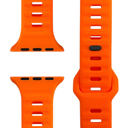NALIA Motion Silikon Armband kompatibel mit Apple Watch Armband iWatch Series Ultra/SE 10 9 8 7 6 5 4 3 2 1, 42/44/45/46/49mm, Ersatzarmband Sportarmband Steck-Pin Verschluss