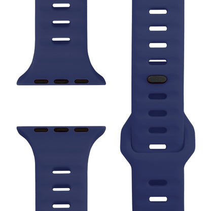 NALIA Motion Silikon Armband kompatibel mit Apple Watch Armband iWatch Series Ultra/SE 10 9 8 7 6 5 4 3 2 1, 42/44/45/46/49mm, Ersatzarmband Sportarmband Steck-Pin Verschluss