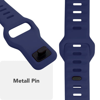 NALIA Motion Silikon Armband kompatibel mit Apple Watch Armband iWatch Series Ultra/SE 10 9 8 7 6 5 4 3 2 1, 42/44/45/46/49mm, Ersatzarmband Sportarmband Steck-Pin Verschluss