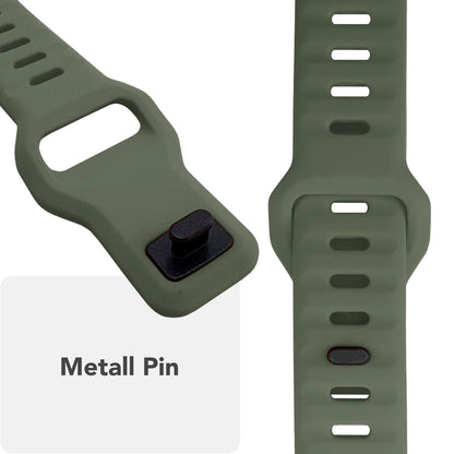 NALIA Motion Silikon Armband kompatibel mit Apple Watch Armband iWatch Series Ultra/SE 10 9 8 7 6 5 4 3 2 1, 42/44/45/46/49mm, Ersatzarmband Sportarmband Steck-Pin Verschluss