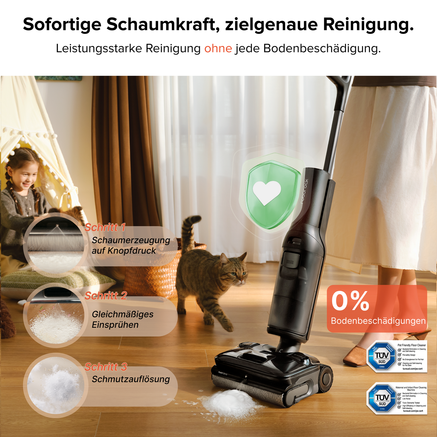 Roborock F25 ACE Pro Nass-Trocken-Staubsauger mit JetFoaming™-Reinigung