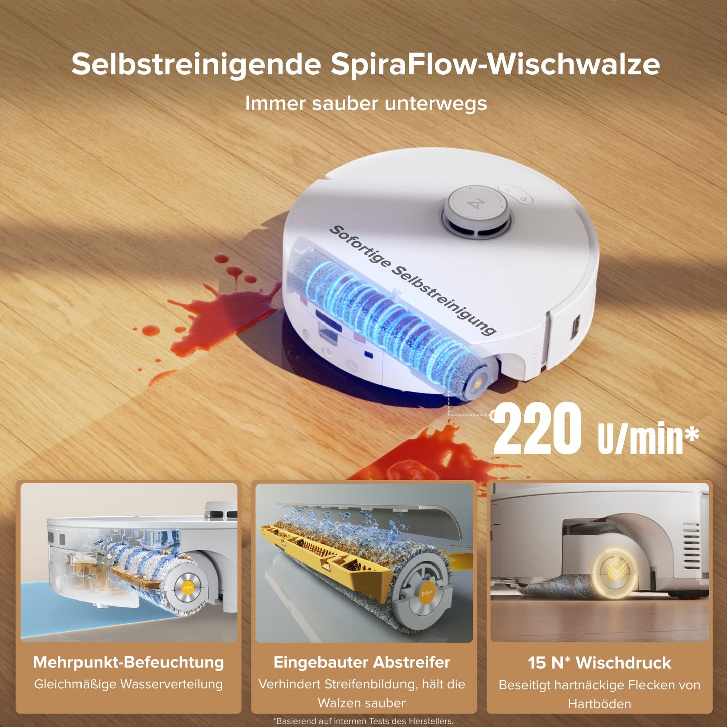 Roborock Qrevo Curv 2 Flow Saug- und Wischroboter mit Multifunktions-Dockingstation
