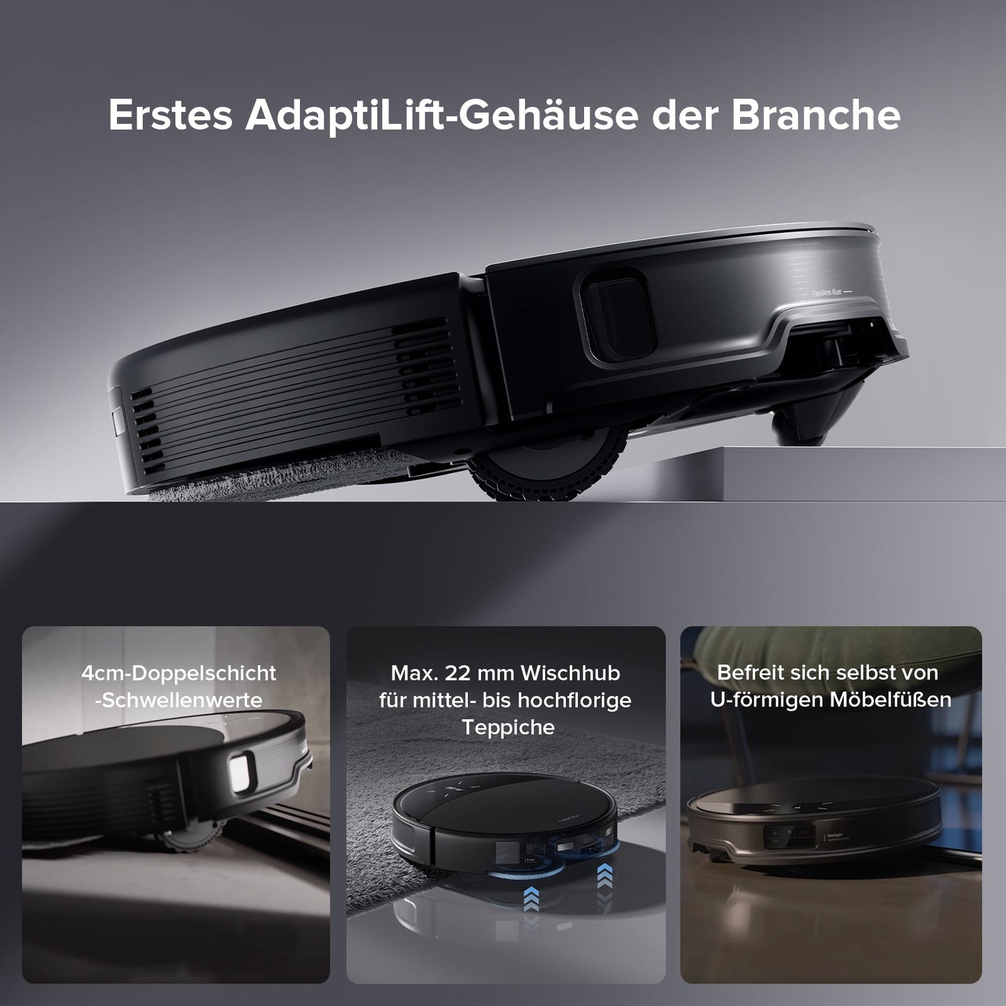 Roborock Saros 10R Saugroboter mit Wischfunktion & abnehmbarem Wischmopp