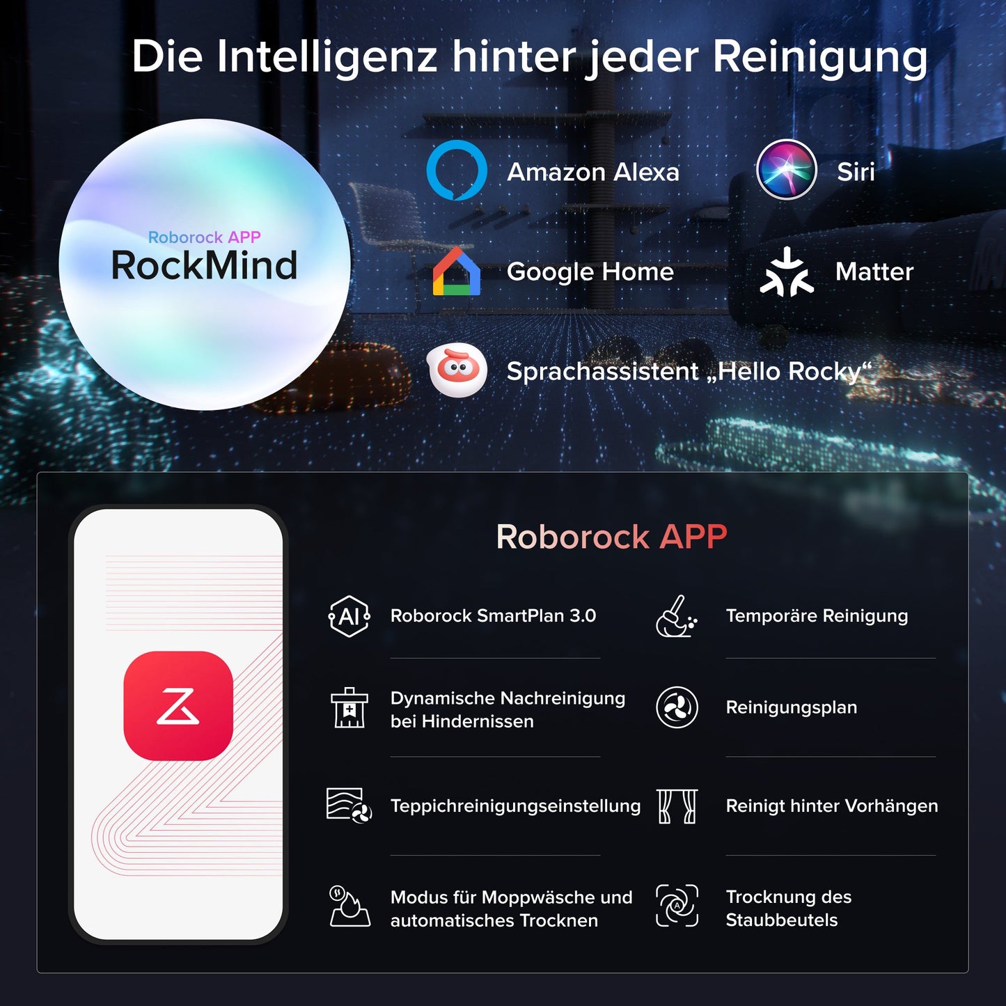 Roborock Saros 20 Sonic Saugroboter mit brandneuem RockDock