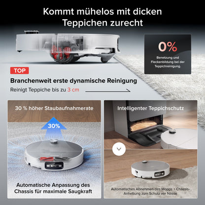 Roborock Saros 20 Sonic Saugroboter mit brandneuem RockDock