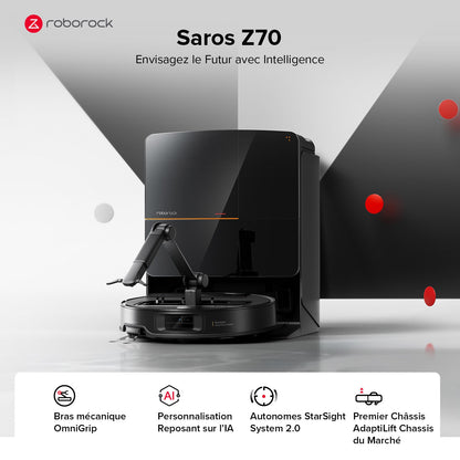 Roborock Saros Z70 Staubsaugerroboter mit mechanischem OmniGrip™ Arm