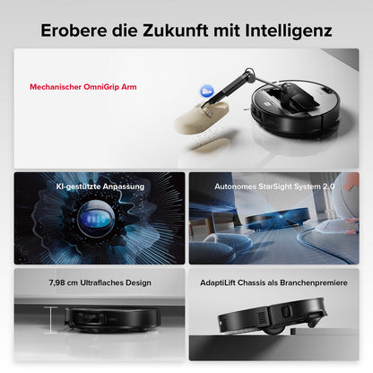 Roborock Saros Z70 Staubsaugerroboter mit mechanischem OmniGrip™ Arm