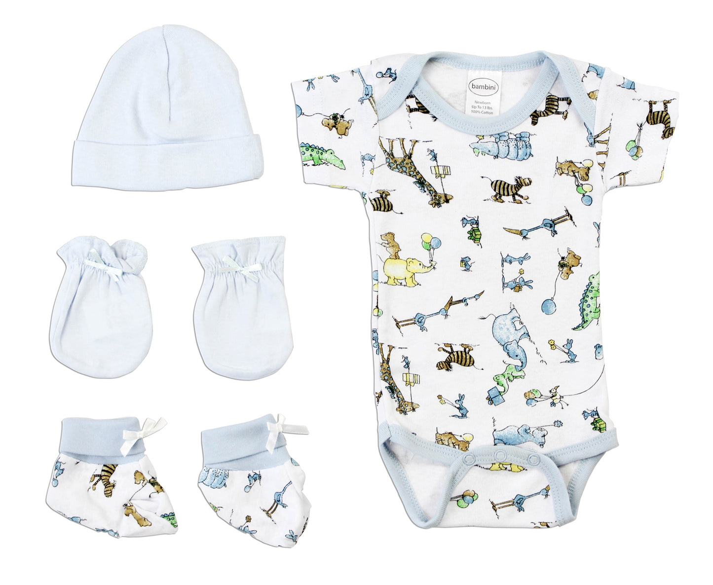 Set für Neugeborene Baby Bodys für Jungs 4-teilig - Meloni2