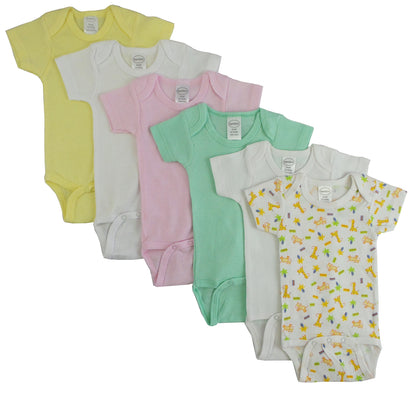 Pastel Mädchen Bodys Kurzarm im 6-er Pack - Meloni2