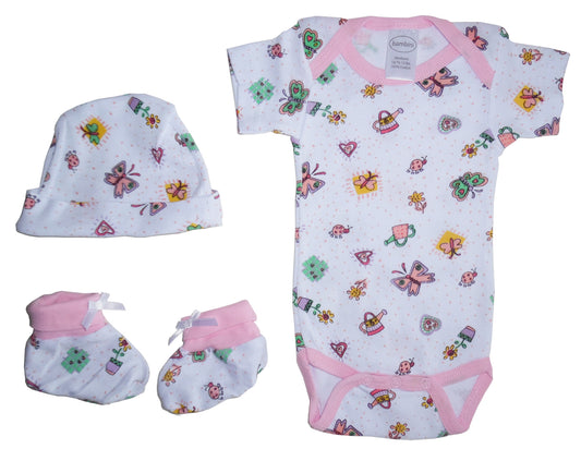Mädchen Baby-Body Set 3-teilig - Meloni2