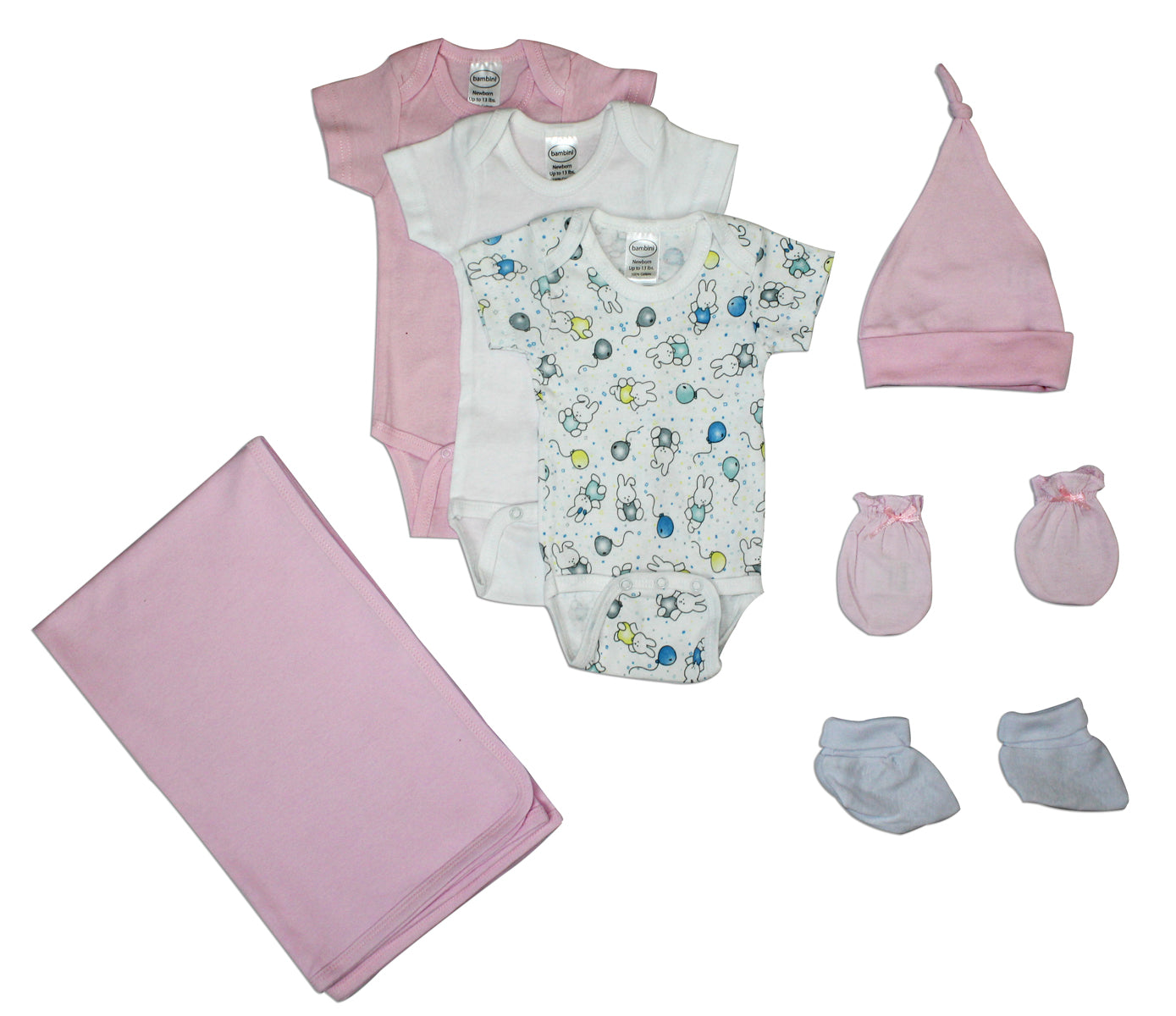 Set für Neugeborene Baby Bodys für Mädchen 7-teilig - Meloni2