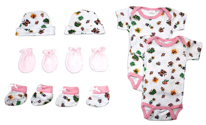 Set für Neugeborene Baby Bodys Mädchen 8-teilig - Meloni2