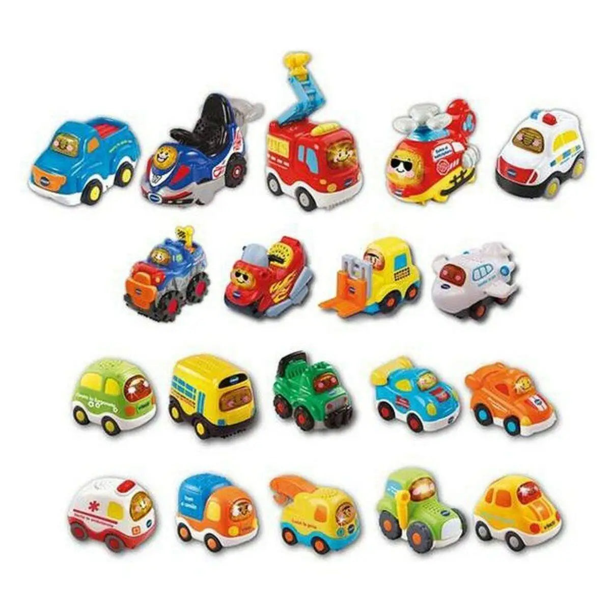 Mehrfarbige vtech tut tut fahrzeuge aus plastik mit licht als interaktive spielautos