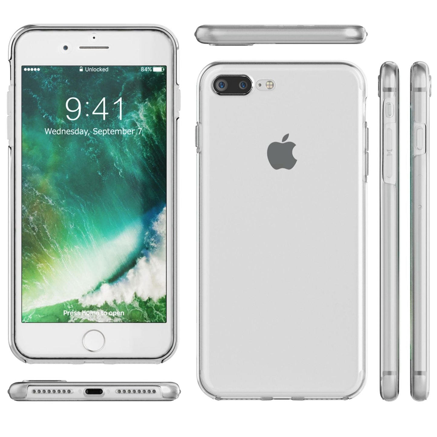 NALIA 360° Hülle für iPhone 7 Plus / 8 Plus – Vorne & Hinten Schutz – 360GUARD (Full-Body Case) – Marke aus Berlin