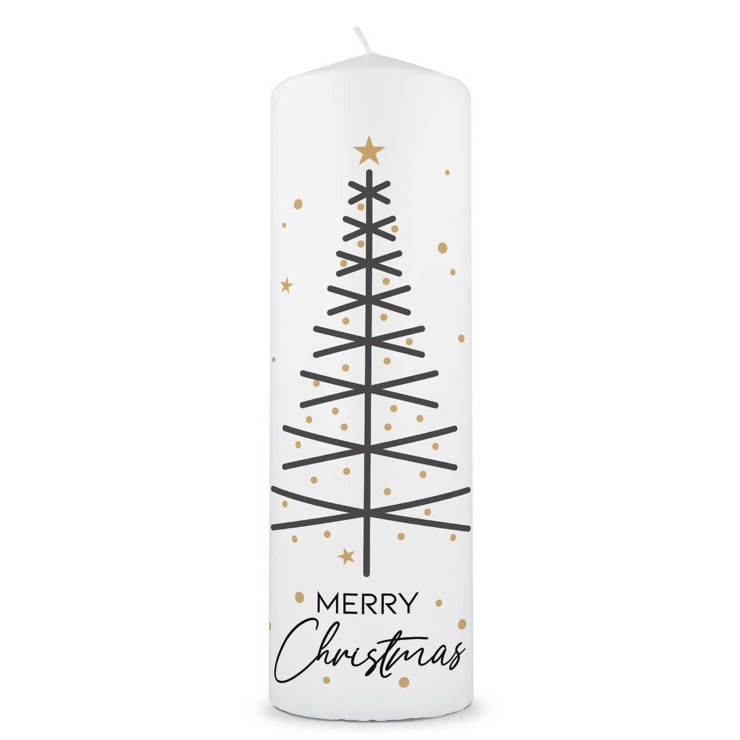 Große Kerze "Tannenbaum modern" zu Weihnachten