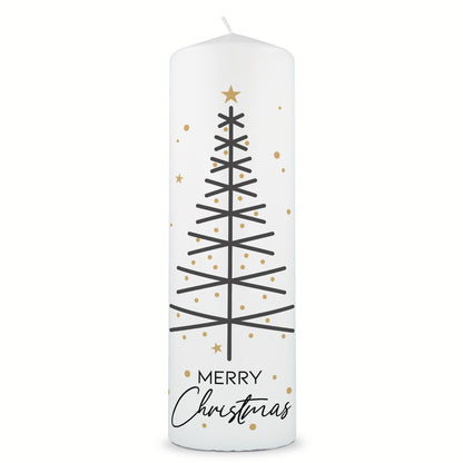Große Kerze "Tannenbaum modern" zu Weihnachten
