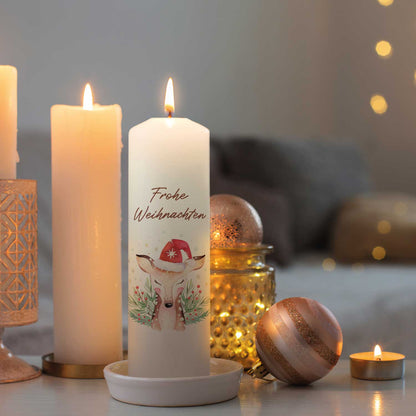 Weihnachtskerze "Reh"