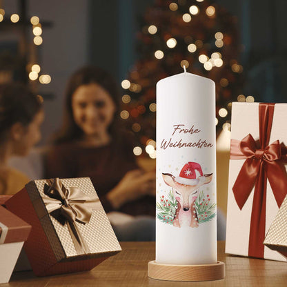 Weihnachtskerze "Reh"
