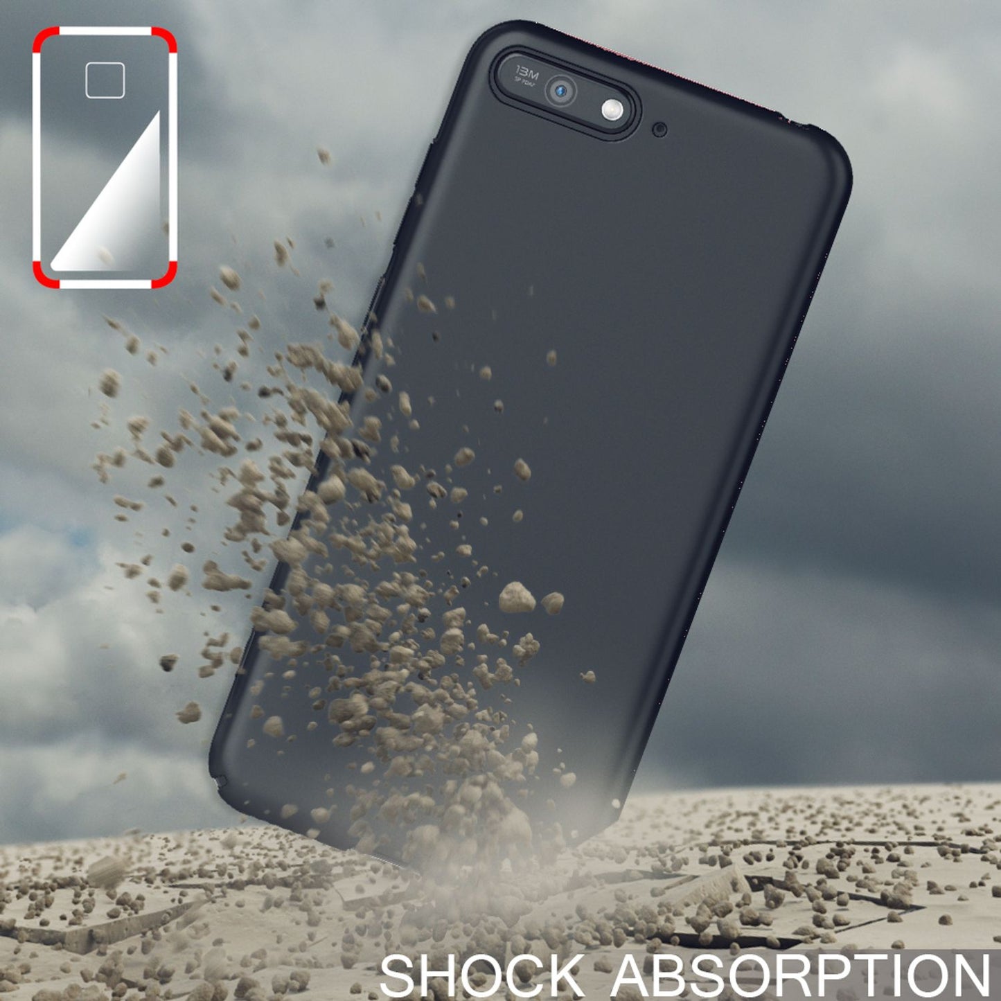 NALIA Ultra Slim Hardcase für Huawei Y6 (2018) – Anti-Fingerabdruck & 0.5mm Dünn – PUREFIT (Matt & Leicht) – Marke aus Berlin