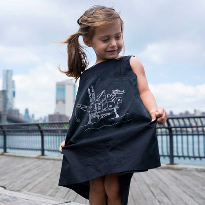 Black Trapeze Dress-2
