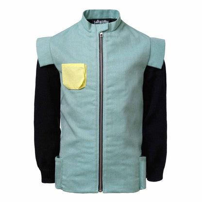 Pirate Jacket Organic Cotton Jacket with Knitted Sleeves-0